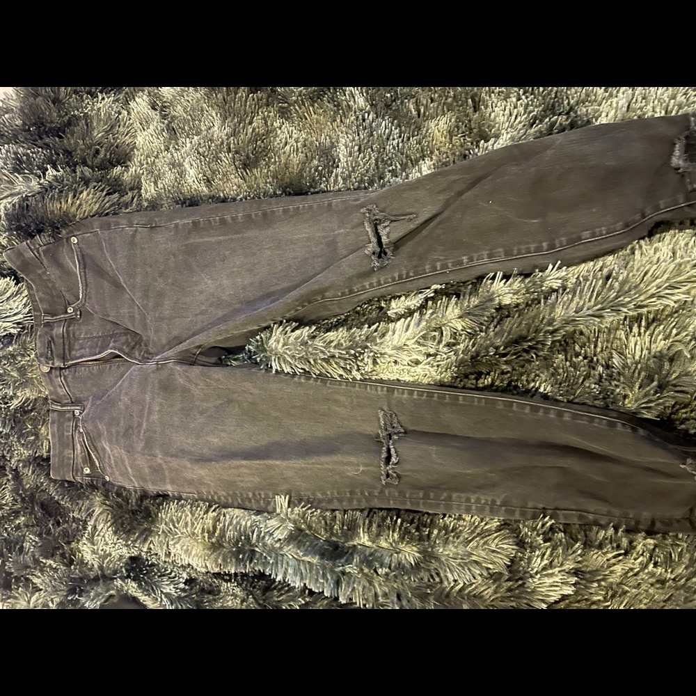 American eagle luxe ripped skinny jeans